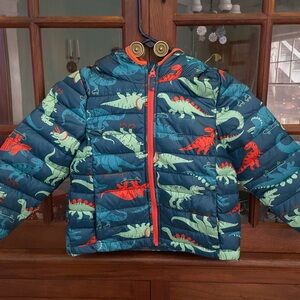 Kids Dinosaur Puffer Jacket 5T